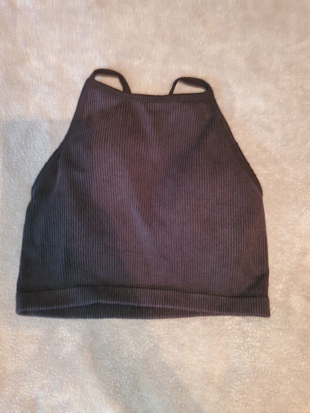 JoyLab Black Ribbed High-Waist Brief